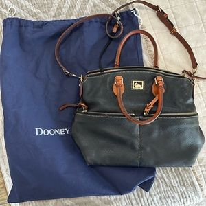 Dooney and Burke Black Pebbled Leather Purse